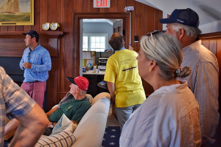 The Catboat Parade In Edgartown Harbor Crispin Haskins